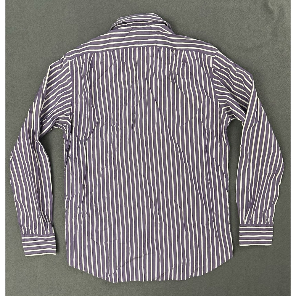 Ralph Lauren Purple Label Button Down Shirt Mens Medium Long Sleeve Made Italy - Picture 4 of 8